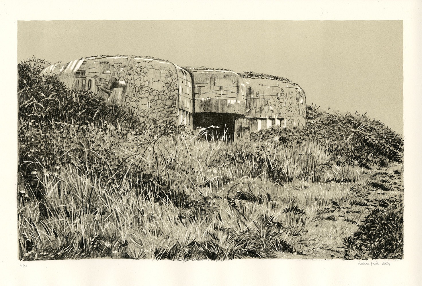 Yport | Lithographie en deux passages
38x56 cm, 2024