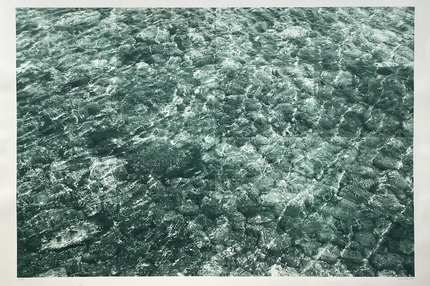 Immersion | Ensemble de seize aquatintes
84x120 cm, 2025
Impression et encollage Atelier René Tazé 